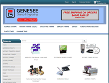 Tablet Screenshot of geneseestamp.com